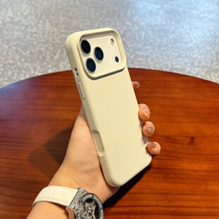 适用苹果17Promax手机壳高级17Pro简约真液态硅胶磨砂防摔17Air云青色大气情侣款iPhone17保护套男女防摔指纹