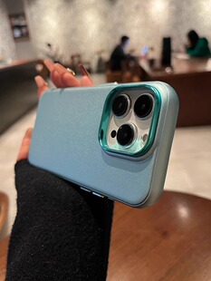 适用iphone15手机壳苹果14Pro新款13全包pm防摔15ProMax高端高级感小众Magsafe磁吸皮质保护套耐脏14plus男女