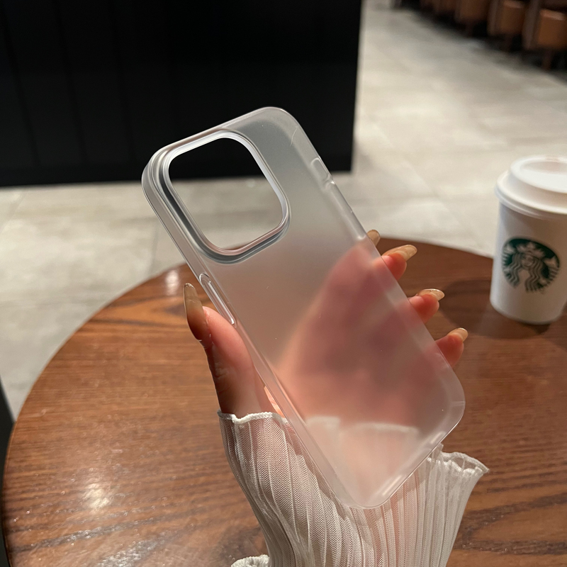 【真不发黄】超薄裸机PC硬壳适用iPhone17pro新款16proMax苹果15por手机壳13简约14plus磨砂保护套男女潮防摔