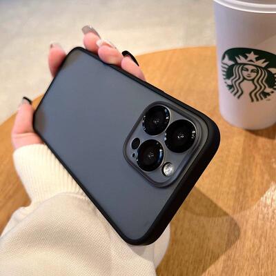 苹果16亚克力磨砂肤感自带镜头膜