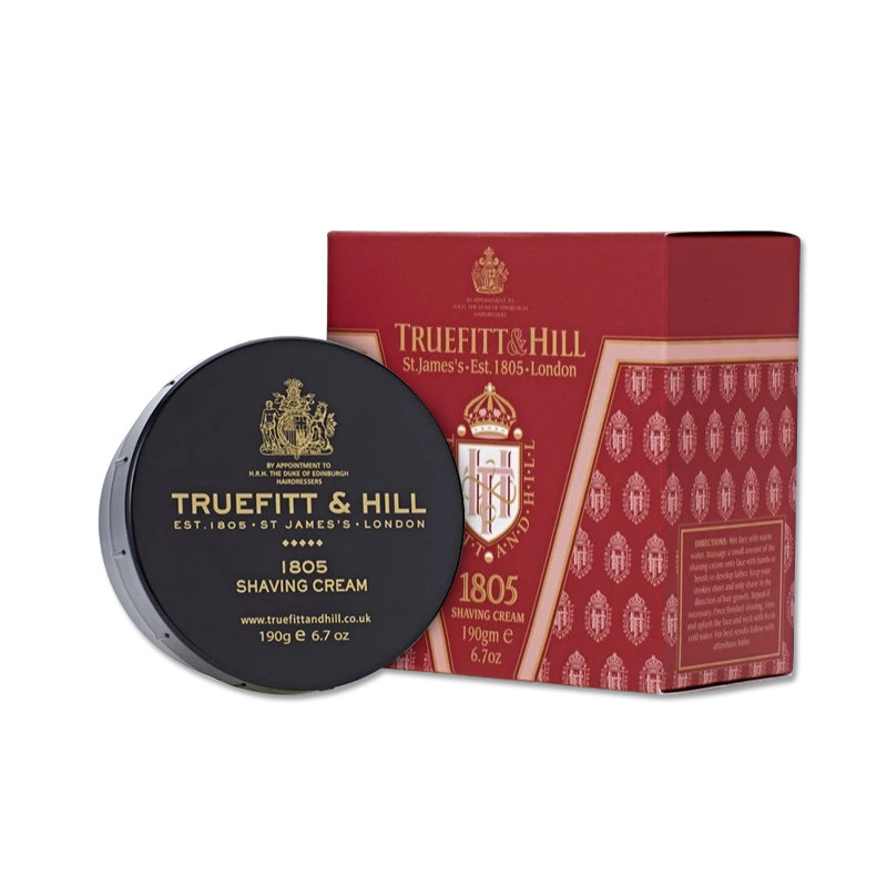 英国皇室TruefittHill特洛菲特1805男士盒装软化胡须膏刮胡剃须膏