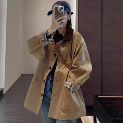 风衣外套女短款2025年秋冬季新款韩系小个子休闲高级感独特超好看