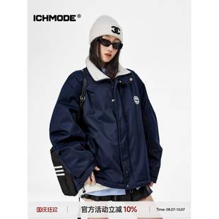 ICH MODE 美式覆古棉服女2025新款深秋冬季棉袄棉衣夹棉外套加厚