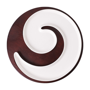 鳗鱼盘子酒店餐厅创意带鱼摆盘会所饭店特色餐具不规则长条蒸鱼盘