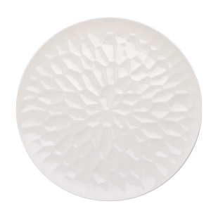 菜盘摆盘酒店饭店专用餐具平盘浅盘创意特色高级感白色中餐大盘子