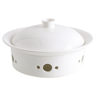 蜡烛加热炉碗高档会所酒店饭店创意特色中式明炉干锅餐具保温盘子