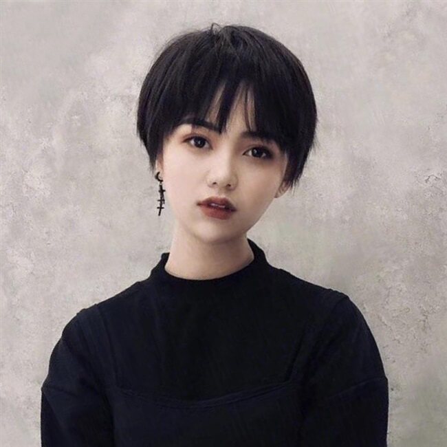 假发女短发圆脸波波头全真人发网红短碎发蓬松z自然全头套