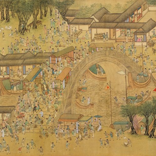 2000片木质拼图清明上河图