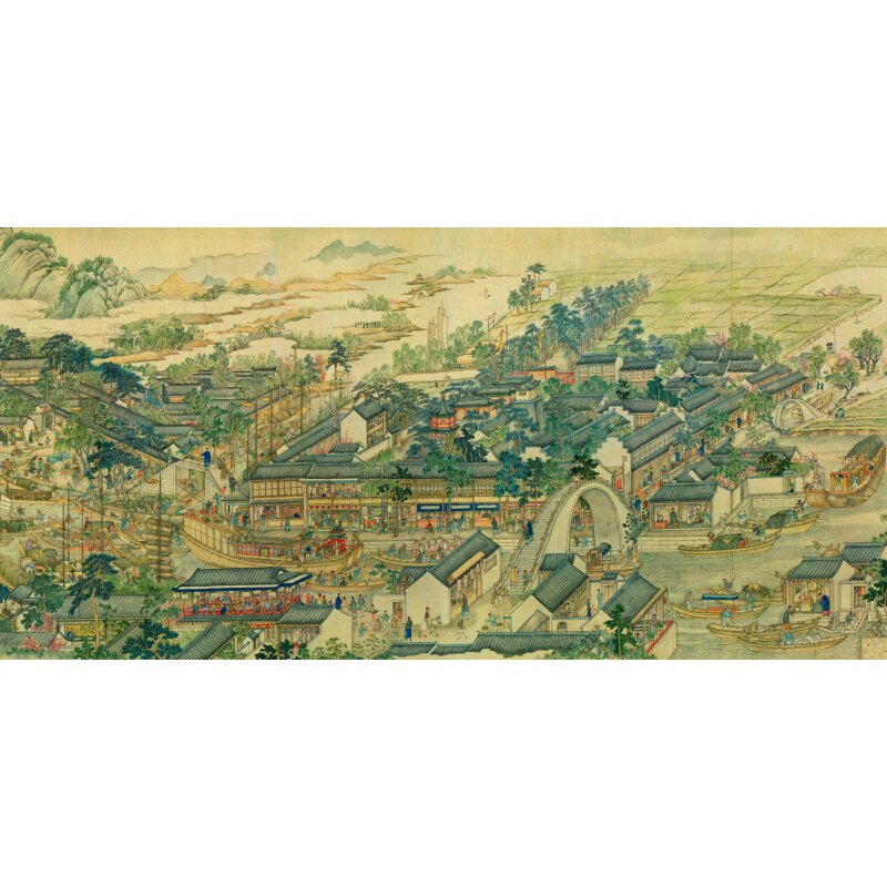 清明上河图2000片姑苏繁华图定制国风拼图成人儿童潮玩具装饰画