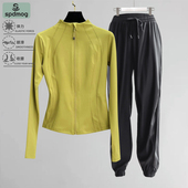 户外休闲锻炼上衣健身瑜伽三件套 春秋季 跑步运动套装 女晨跑服时尚
