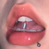 Raccon浣熊 白月光 钛钢舌钉透光猫眼石可喝酒辣妹外螺纹穿刺饰品