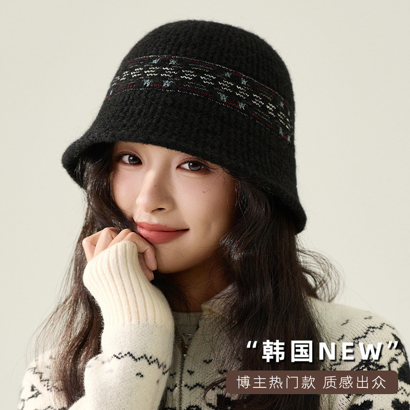 针织水桶帽女士秋冬季加厚保暖韩版时尚百搭显脸小渔夫帽复古盆帽,服饰配件/皮带/帽子/围巾,帽子,淘宝优惠券,粉丝福利购,淘宝优惠卷
