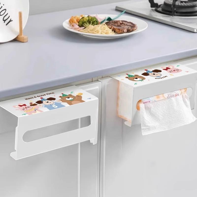 艺术先生卡通倒挂免打孔纸巾盒