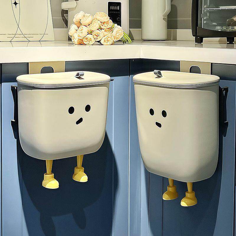 卫生间厕所垃圾桶家用带盖夹缝壁挂厨房大号大容量纸篓挂式卫生桶