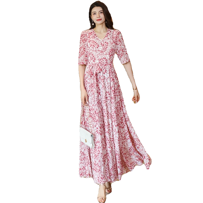 花月禾大摆裙修身显瘦