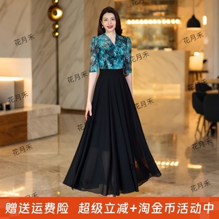 春夏简约气质优雅长裙收腰显瘦连衣裙雪纺裙海边沙滩裙 2025年新款