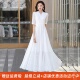 沙滩裙2025年春秋冬大摆白色连衣裙收腰显瘦旅游度假长裙雪纺裙