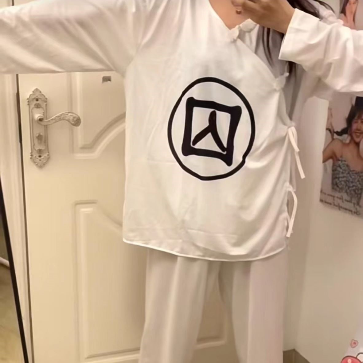 囚犯男女cosplay演出服服装新款囚字囚裤恶搞囚服睡衣情侣休闲