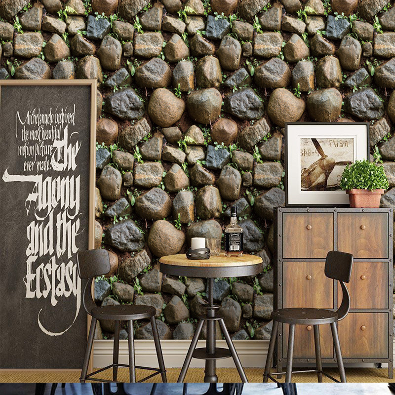 草坪墙壁贴纸翻新店铺清新绿叶墙纸餐厅客厅背景墙贴自粘防水壁纸