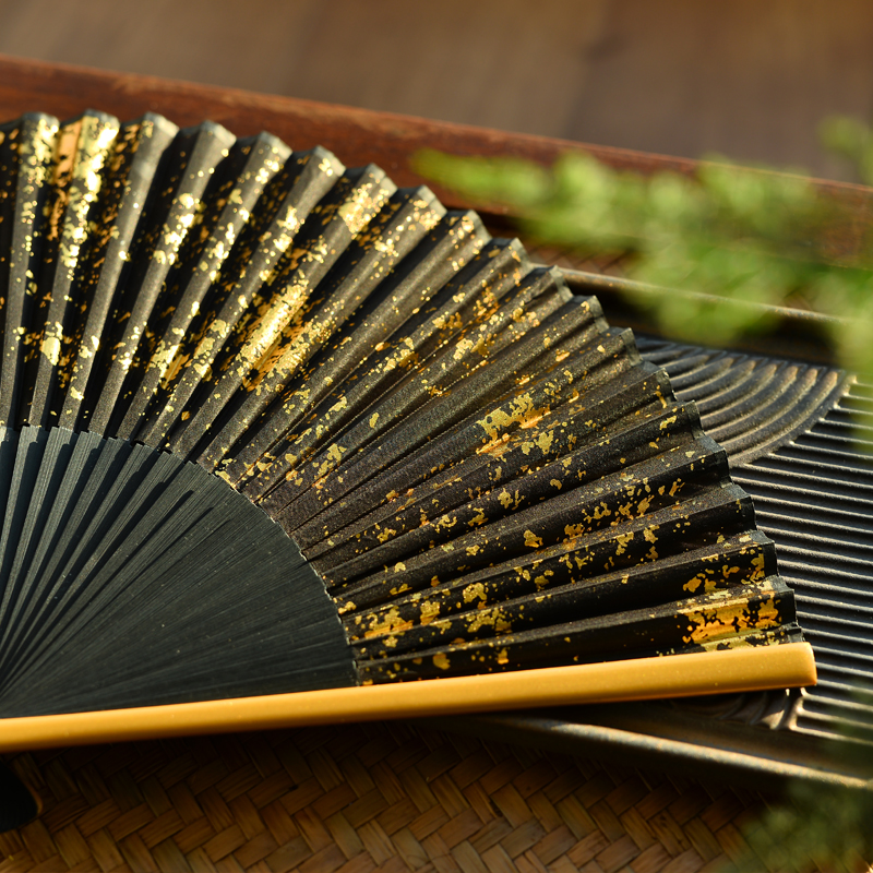 中国风烫金折扇男女式随身古典汉服扇子旗袍搭配拍照舞蹈走秀古风