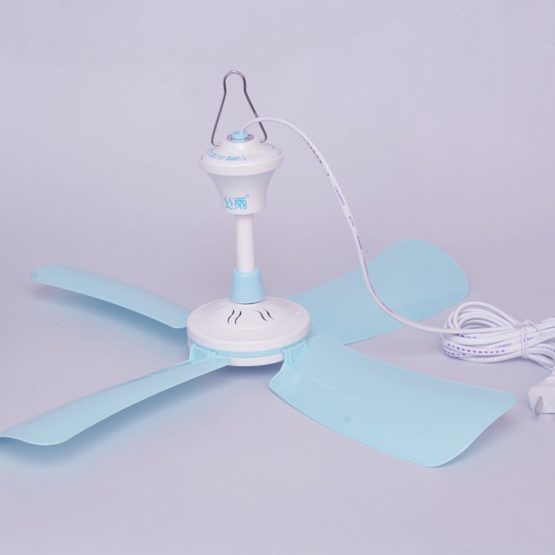 丝雨微风小吊扇迷你静音节能开关线加长家用床头蚊帐学生老人2021