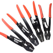 棘轮式 压线钳冷压端子多功u能夹线压接钳铜鼻子裸端子省力型夹接