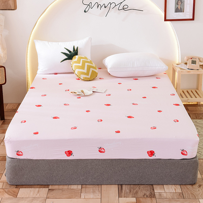 纯棉床笠单件190x80x90x180x120x135I宿舍全棉床垫套罩定做200x22