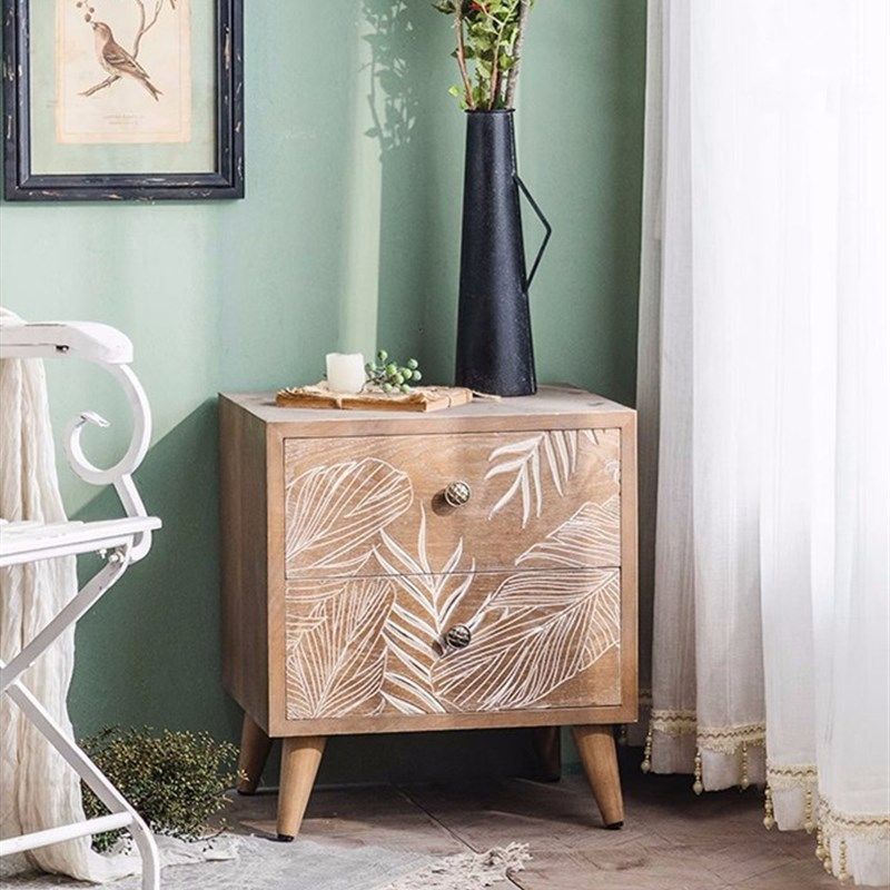 美式复古做旧实木牀头柜u民宿家用储物柜雕花装饰玄关柜子摆件,家居饰品,落地摆件,淘宝优惠券,粉丝福利购,淘宝优惠卷