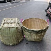 竹编大萝筐家用收纳篮工厂收纳筐景F区杂物垃圾箩水果筐竹编大篮