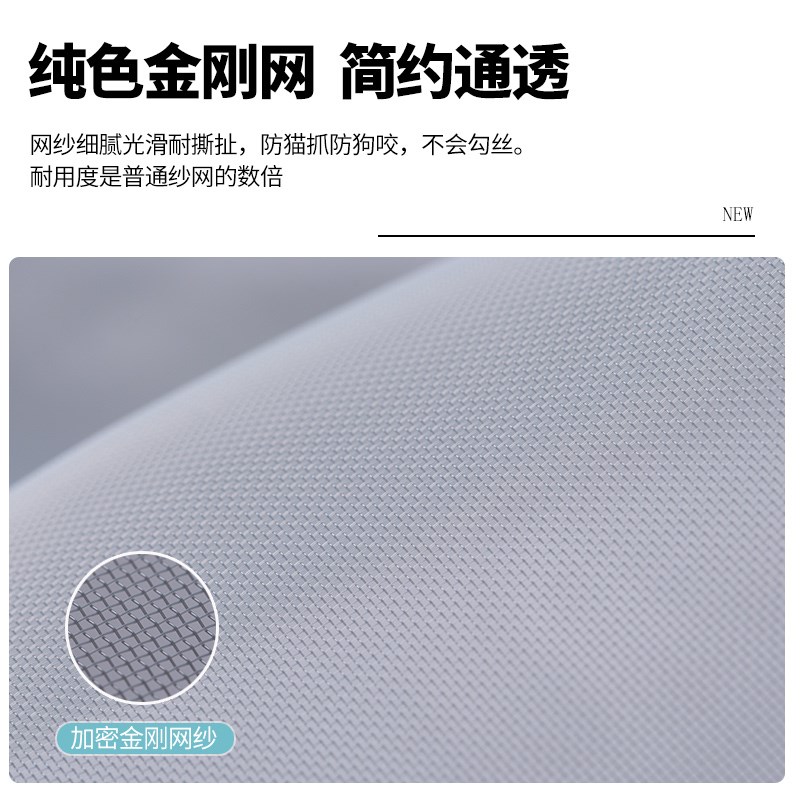 夏季防蚊门帘透明白色金刚网全磁条高档商用家P用隐形高透纱窗纱图片