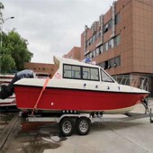 快艇拖车 摩托艇海钓船冲锋y舟充气船游艇拖车拉船车子厂家直销