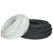 耐高温套管自熄管玻璃纤维绝缘x阻燃管1500V定纹管电工护线黑白色