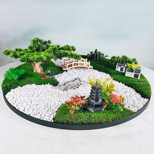 酒店餐桌电动转盘l仿真花创意摆设包厢装饰摆件大圆桌造景微景观