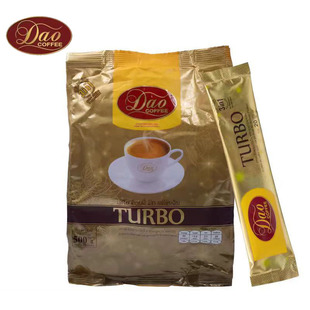 老挝原装进口DAO刀牌速溶三合一速溶咖啡粉金色原味袋装25条500g