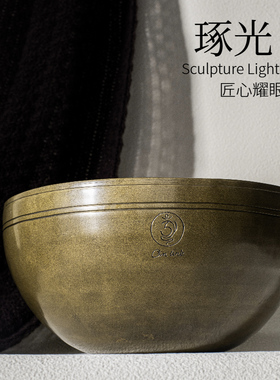 尼泊尔手工颂钵omlink琢光颂钵冥想瑜伽音乐会身体音疗装饰摆件