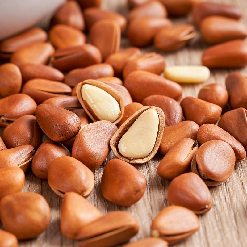 开口新货长白山松子金苍熊坚果