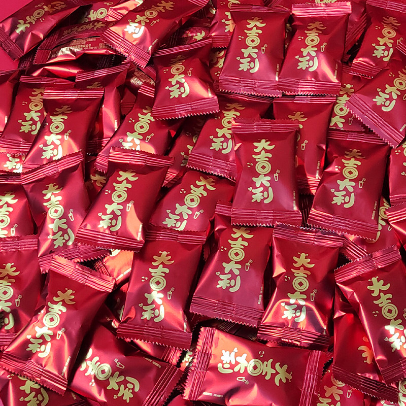热卖款大吉大利硬糖 司考奇大颗粒硬糖结婚喜糖高颜值婚庆推荐