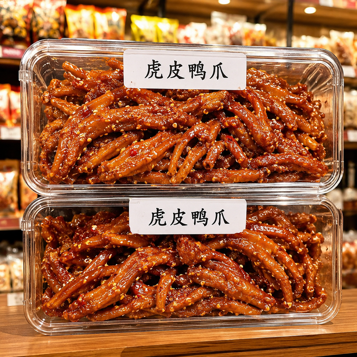 【办公零食】虎皮鸭掌即食螺蛳粉搭档夜宵零食卤香入味皮酥肉糯