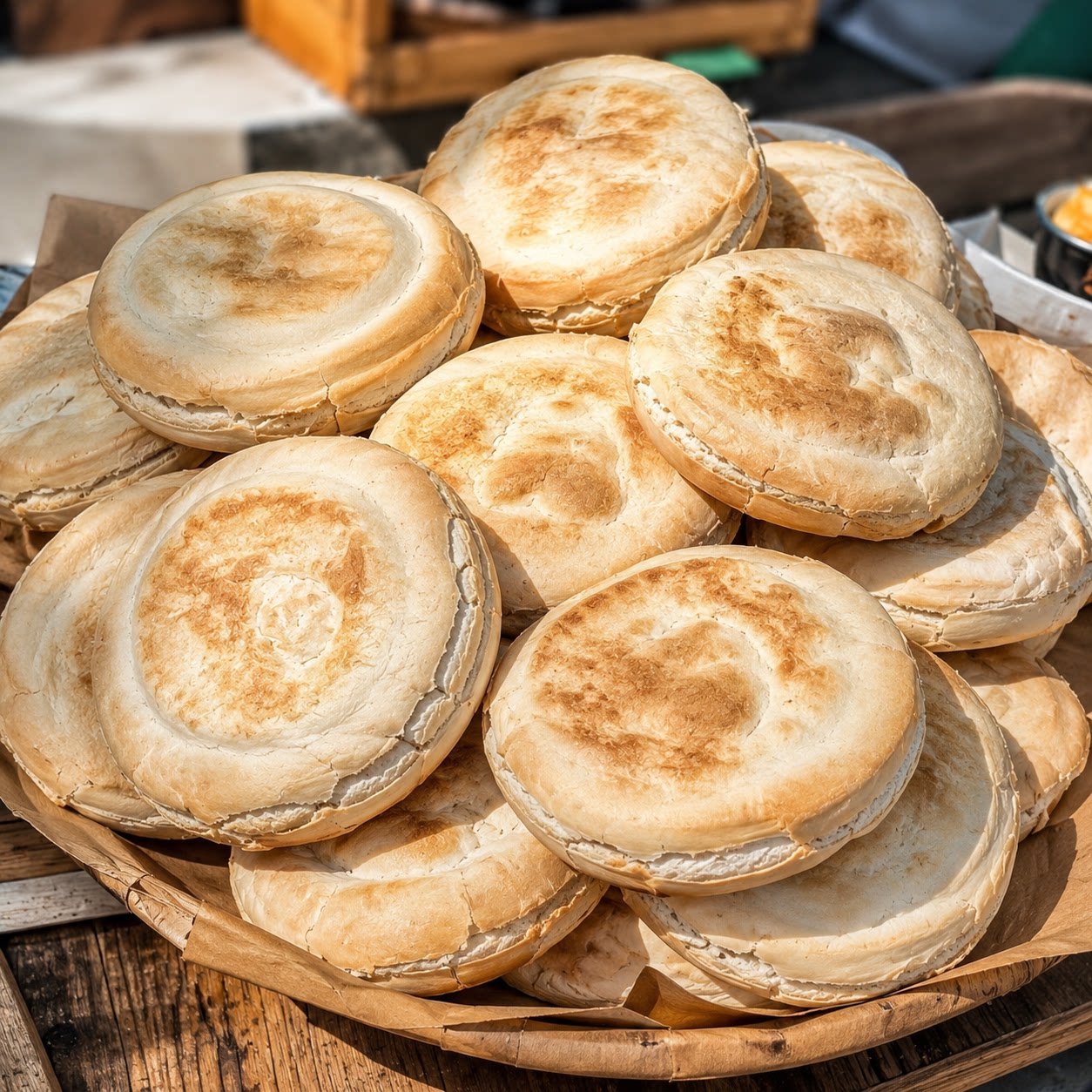 【餐饮商用】杠子头传统火烧面饼粗粮面饼火烧手撕千层烧饼手抓饼
