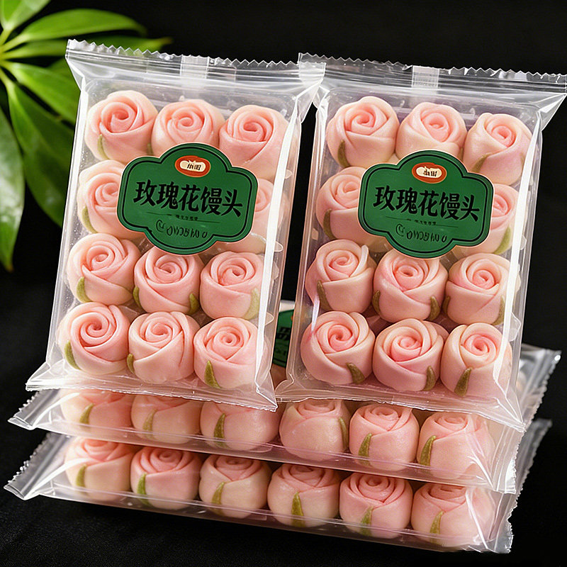 【礼盒装】玫瑰鲜花馒头花样面食手工制作半成品加热即食母亲节