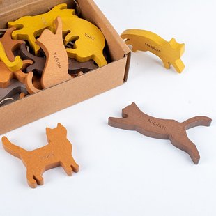 木质动物平衡叠叠高儿童早教益智积木叠叠乐堆叠拼搭玩具CE53