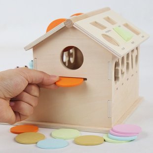 目标盒投币盒纺织鼓抓虫拔萝卜数字形状认知配对儿童益智早教CE07