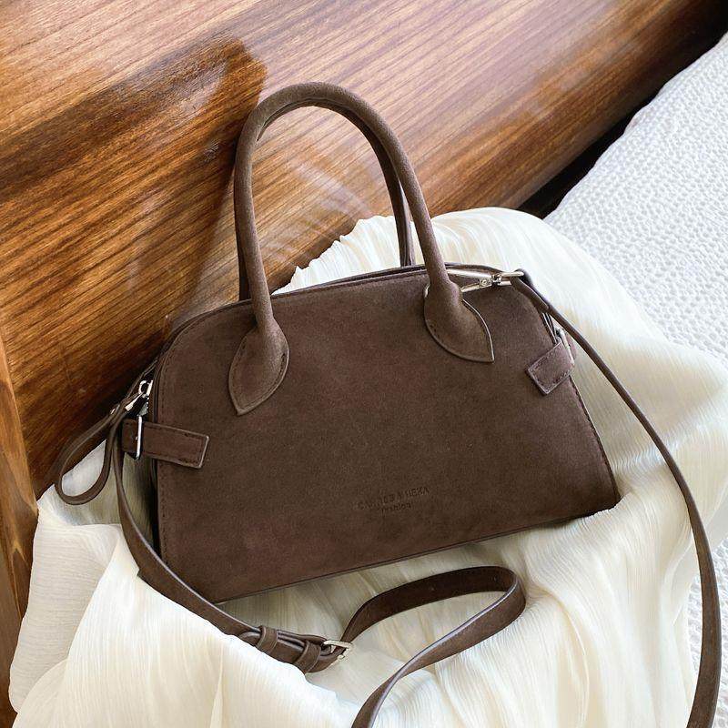 复古磨砂质感手提贝壳包2025新款秋冬时尚简约洋气女士通勤斜挎包,箱包皮具/热销女包/男包,通用款女包,淘宝优惠券,粉丝福利购,淘宝优惠卷