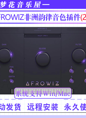 非洲韵律音色插件-StudioLinked AFROWIZ VST AU WiN-MAC