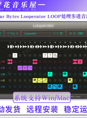 Sugar Bytes Looperator LOOP处理步进音序器效果器插件Win/Mac
