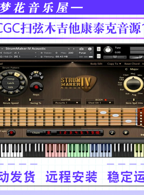 ACGC扫弦木吉他音源Indiginus StrumMaker IV Acoustic Guitar