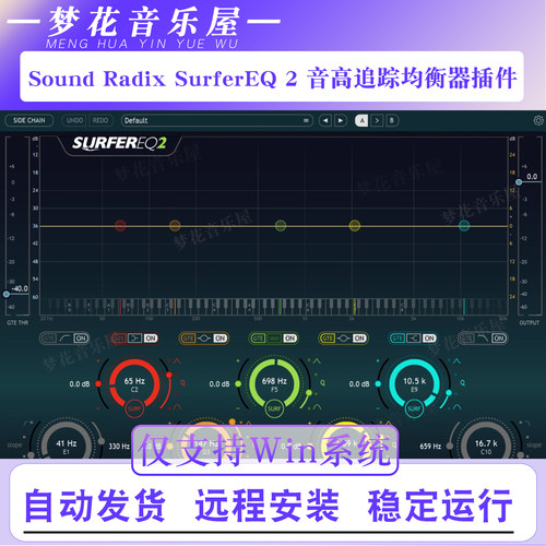 Sound Radix SurferEQ2 智能频率跟随音高追踪均衡器插件Win版