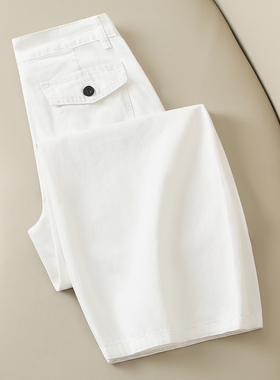 拉夏贝尔白色高腰弯刀阔腿牛仔裤女2026新款春季新款小个子拖地裤