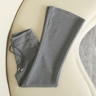 显瘦休闲瑜伽运动喇叭卫裤 拉夏贝尔加绒微喇裤 修身 2025新款 女秋季