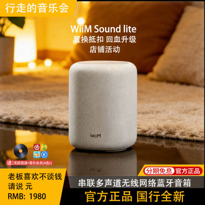 WiiM蓝牙音箱重低音立体声